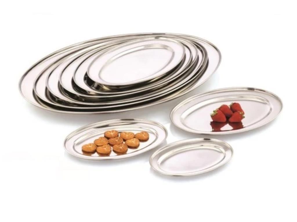 Serviertablett / 50cm / Silber / Royal