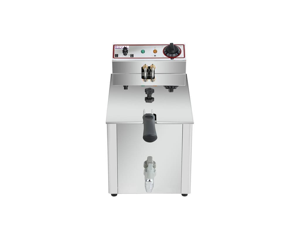 Fritteuse mit Ablasshahn / 8L / 3250W