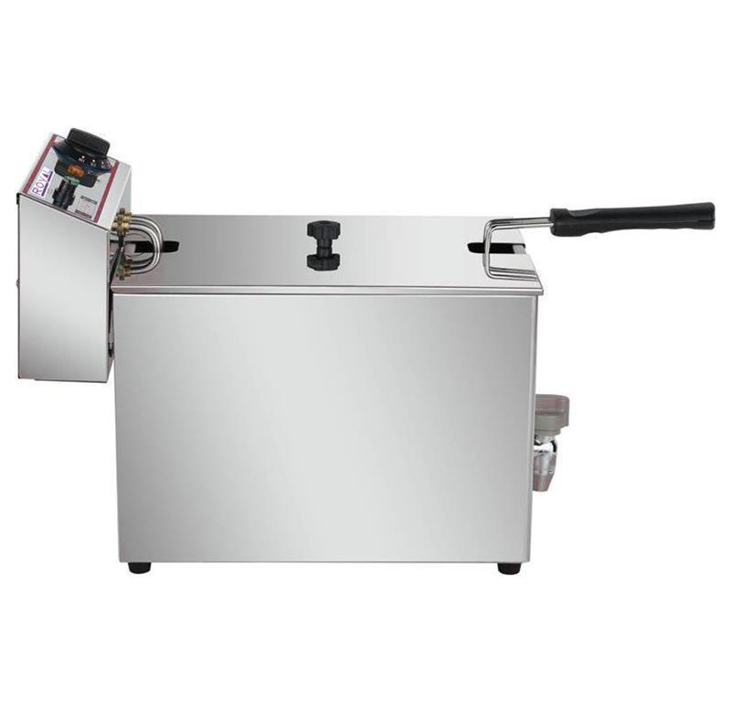Fritteuse mit Ablasshahn / 8L / 3250W