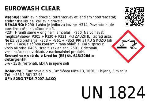 Geschirrspülmittel Eurowash Clear / 6kg