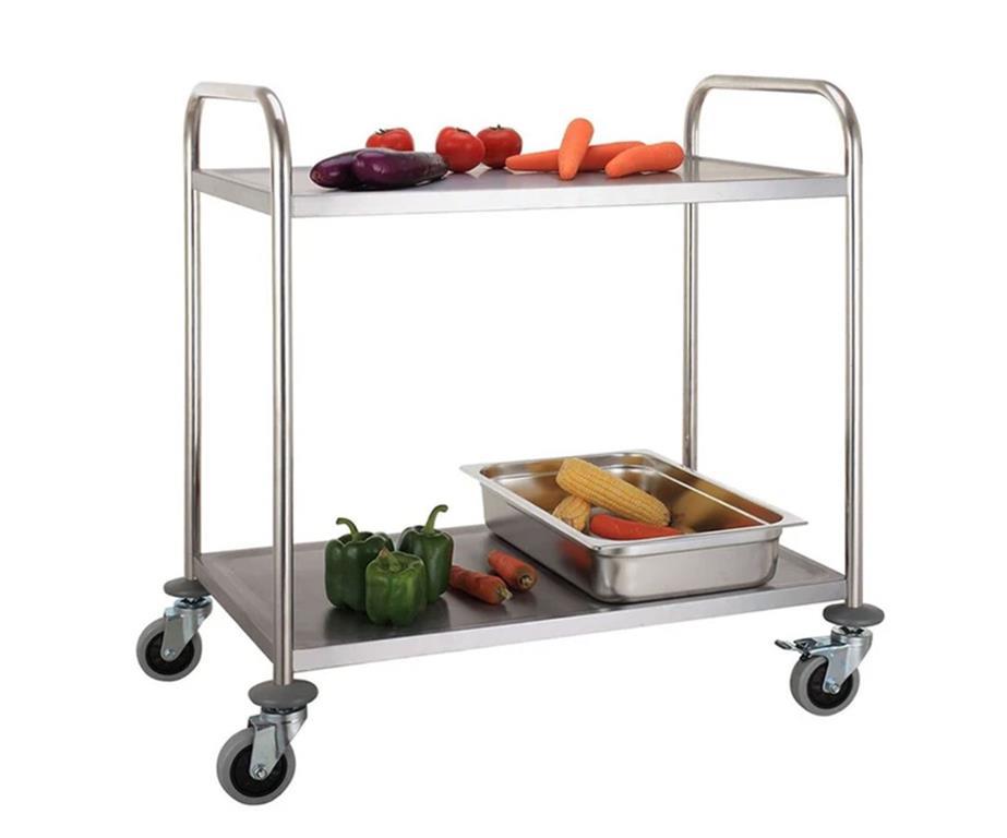 Servierwagen / 2 Ablagen / 95x50x95cm