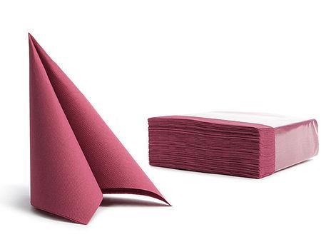 Servietten Point /38x38cm/Bordo/ 50Stk