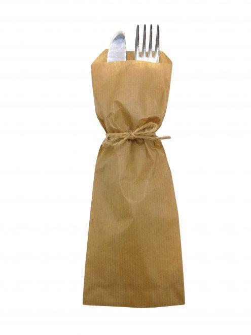 Bestecktasche / 23x8cm /Braun/ 1000Stk