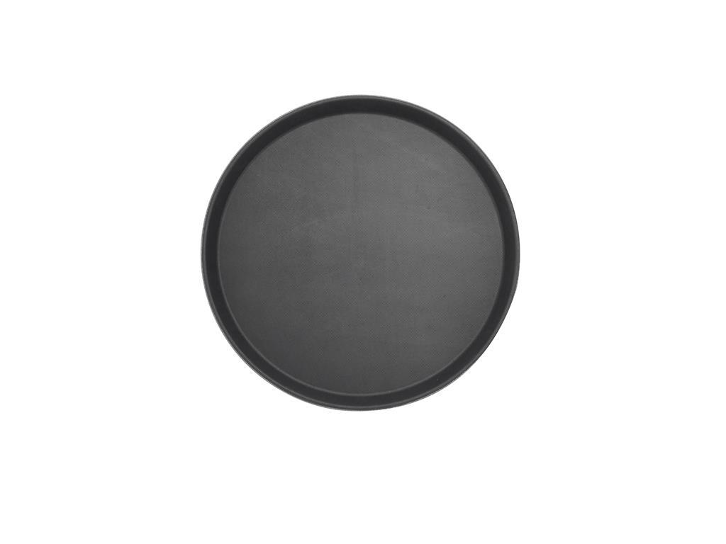 Serviertablett / 41 cm / schwarz / rutsc