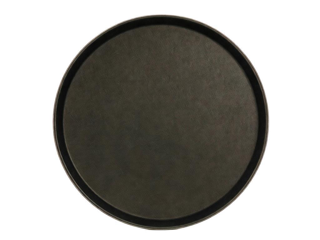 Serviertablett / 45 cm / schwarz / rutsc