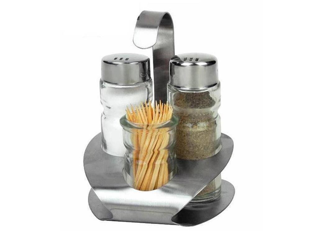 Menage Gewürzset / dreiteilig / 10 cm