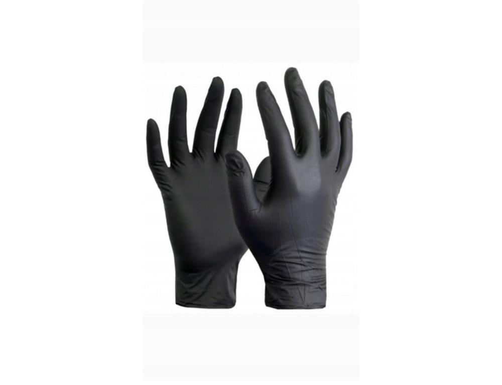 Nitril rokavice / črne / L / 100kos