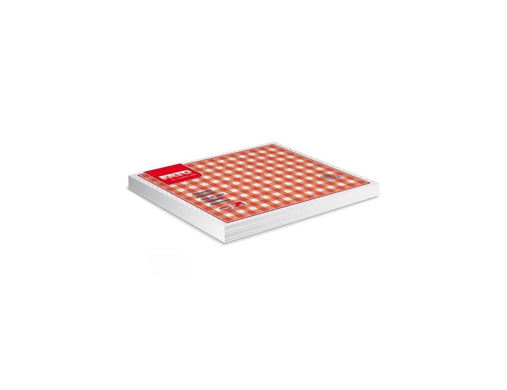 Papiertischsets / Karo Rot / 250Stk.