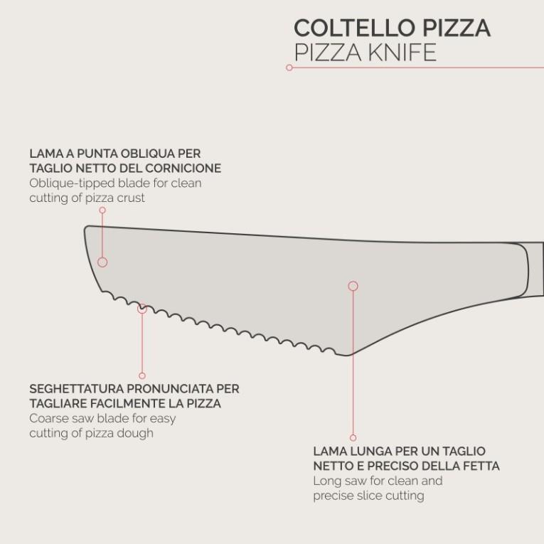 Stresa Messer für Pizza / 2mm / 21cm
