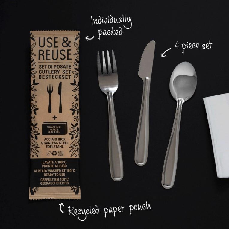 Use&Reuse Cutlery Set /Gab-Mes-Löf/ 1Stk