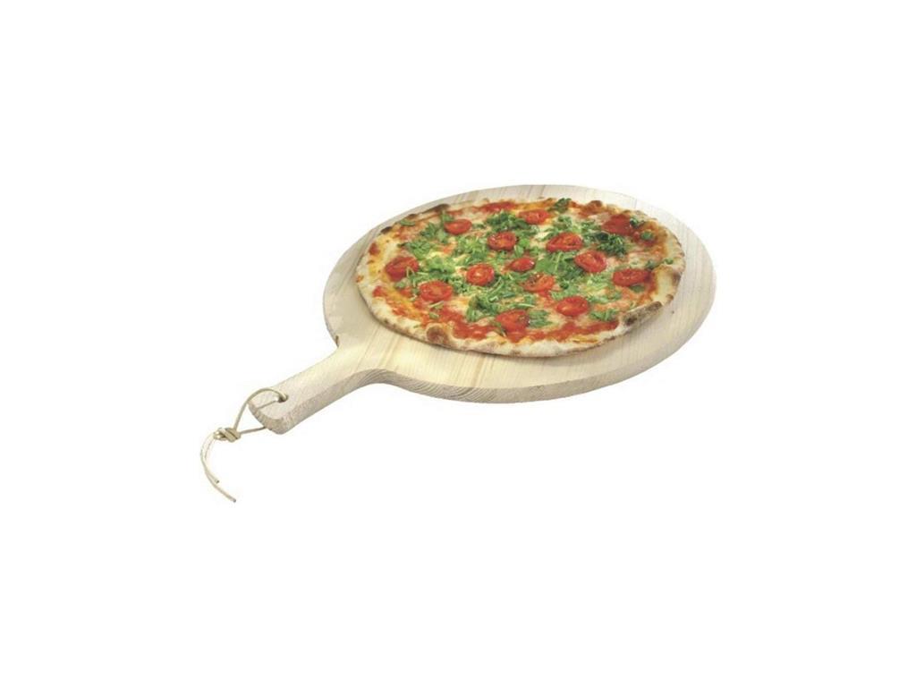 Pizza-Serviertablett aus Holz / 38cm