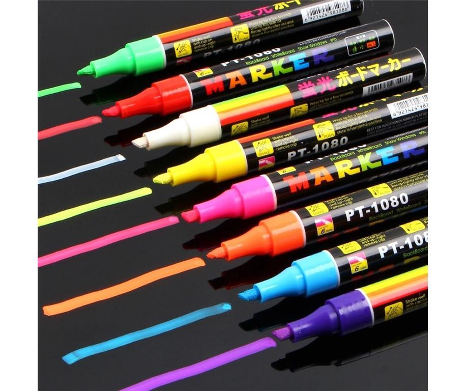 Flüssigkreidemarker / 4 Farben / 3-15mm