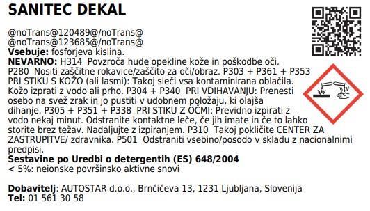 Dekal / 5L / Geräteentkalker