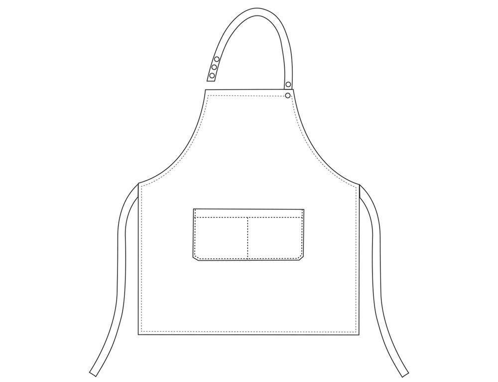 Schürze Damen / 70x70cm /Chefwear/ 2Stk.