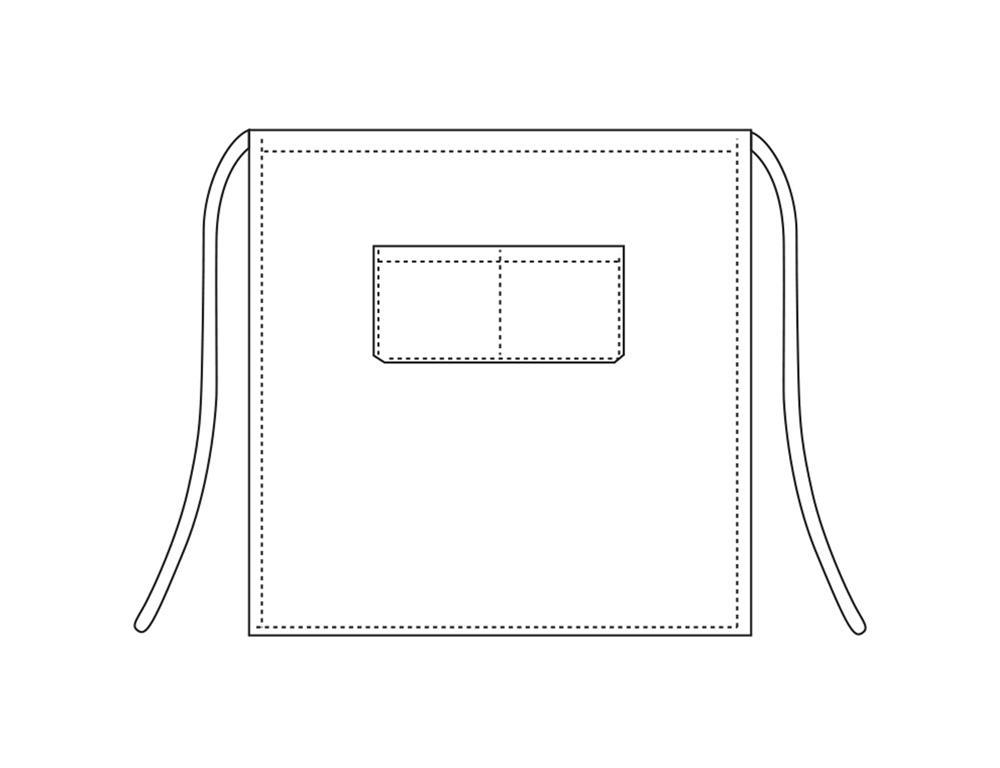 Kellnerschürze / 70x70cm / Bordo / 2Stk