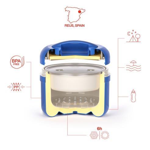 Eisbehälter / 2,5L / Blau / Thermo