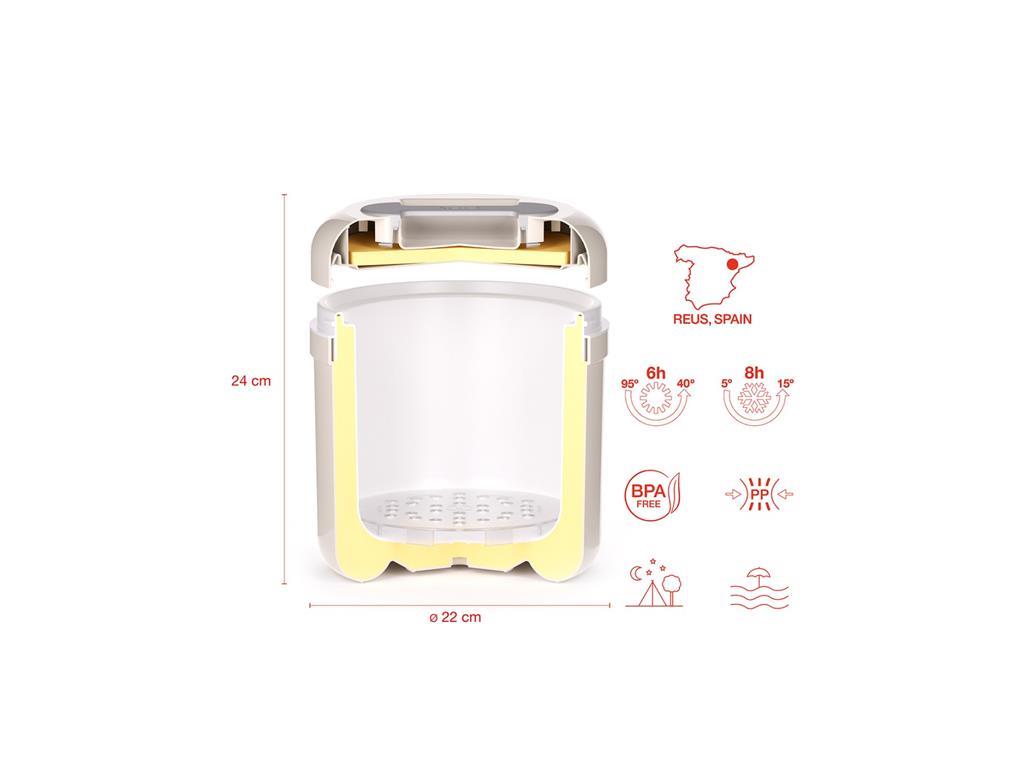 Thermobehälter für Eis / 4L / Weiß