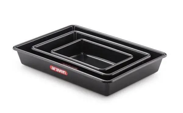 Schwarz Lebensmittelbehälter/35x24x8/ 3L