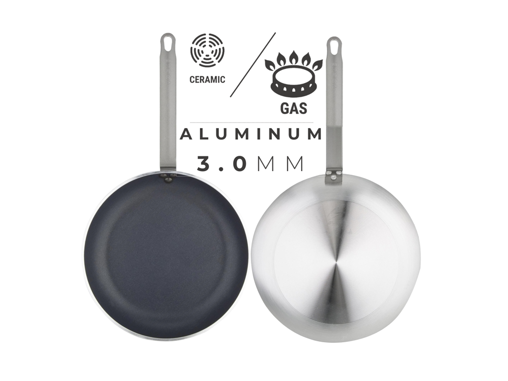 Wok Aluminium / 26cm / 3mm / Nonstick