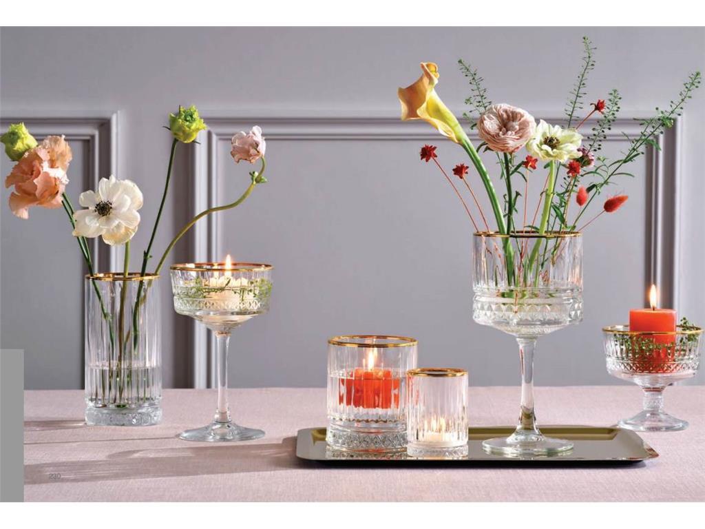 Elysia Becher / 210ml /Goldrand/ 4Stk