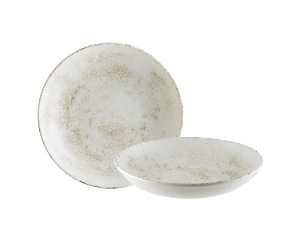 Nacrous tiefer Teller BLM / 25cm / 6Stk.