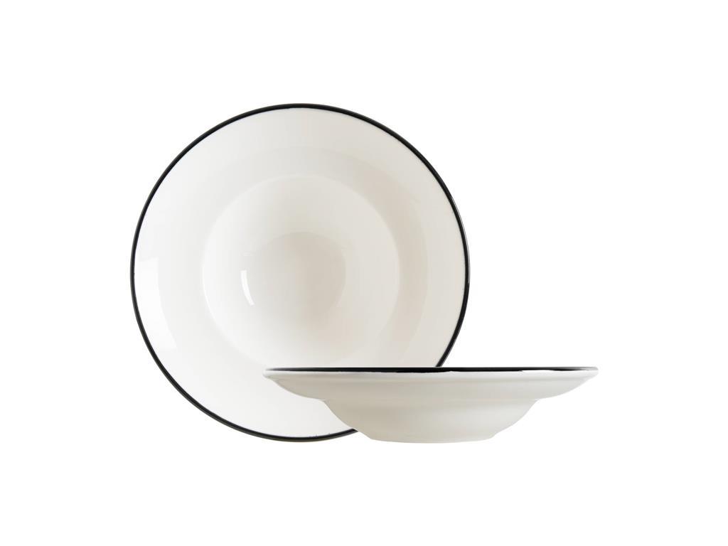 Linea Black tiefer Teller /24cm/ 6Stk