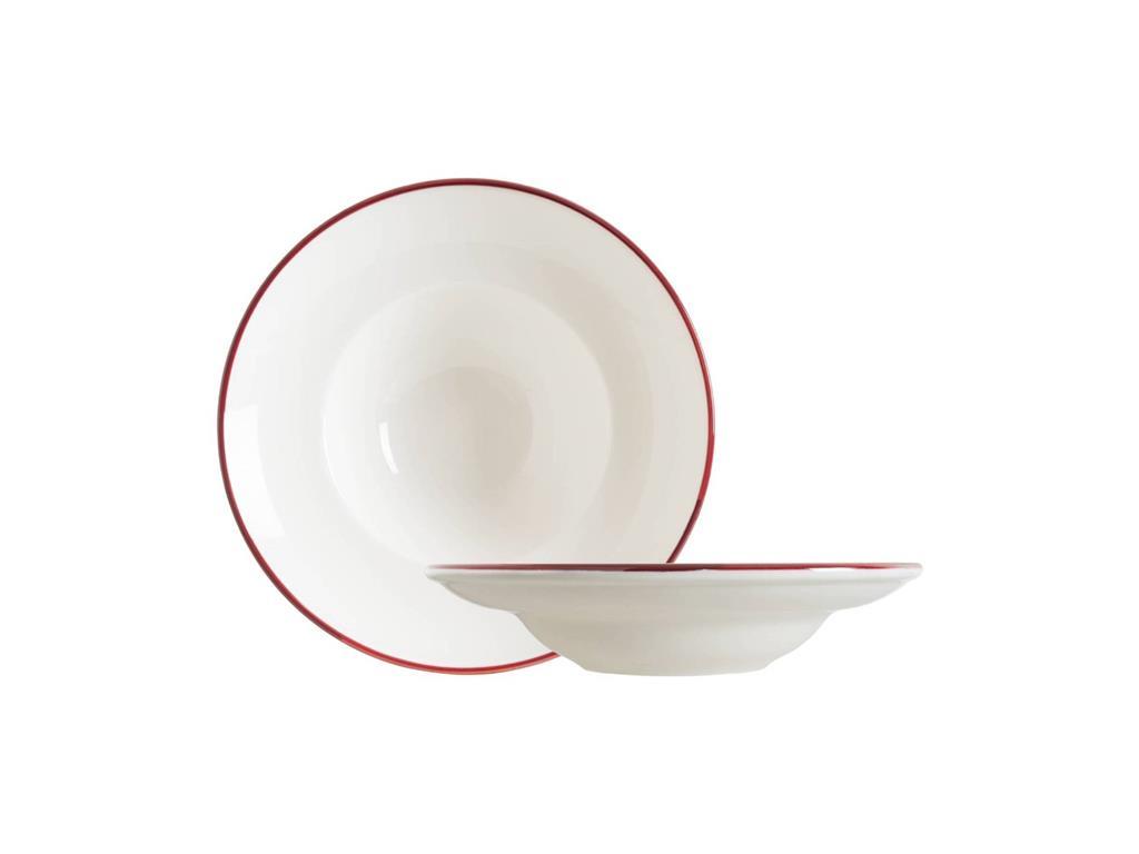 Linea Burgundy tiefer Teller /24cm/ 6Stk