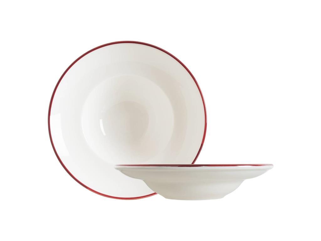 Linea Burgundy tiefer Teller /27cm/ 6Stk